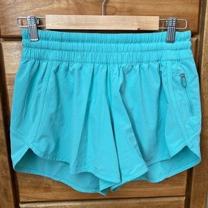 Sea Foam Lululemon Tracker Shorts